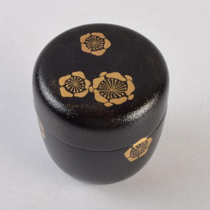 茶道具 山中塗 坂田峰俊作 たたき塗 こぼれ梅 中棗 共箱 V 8865 - メルカリ