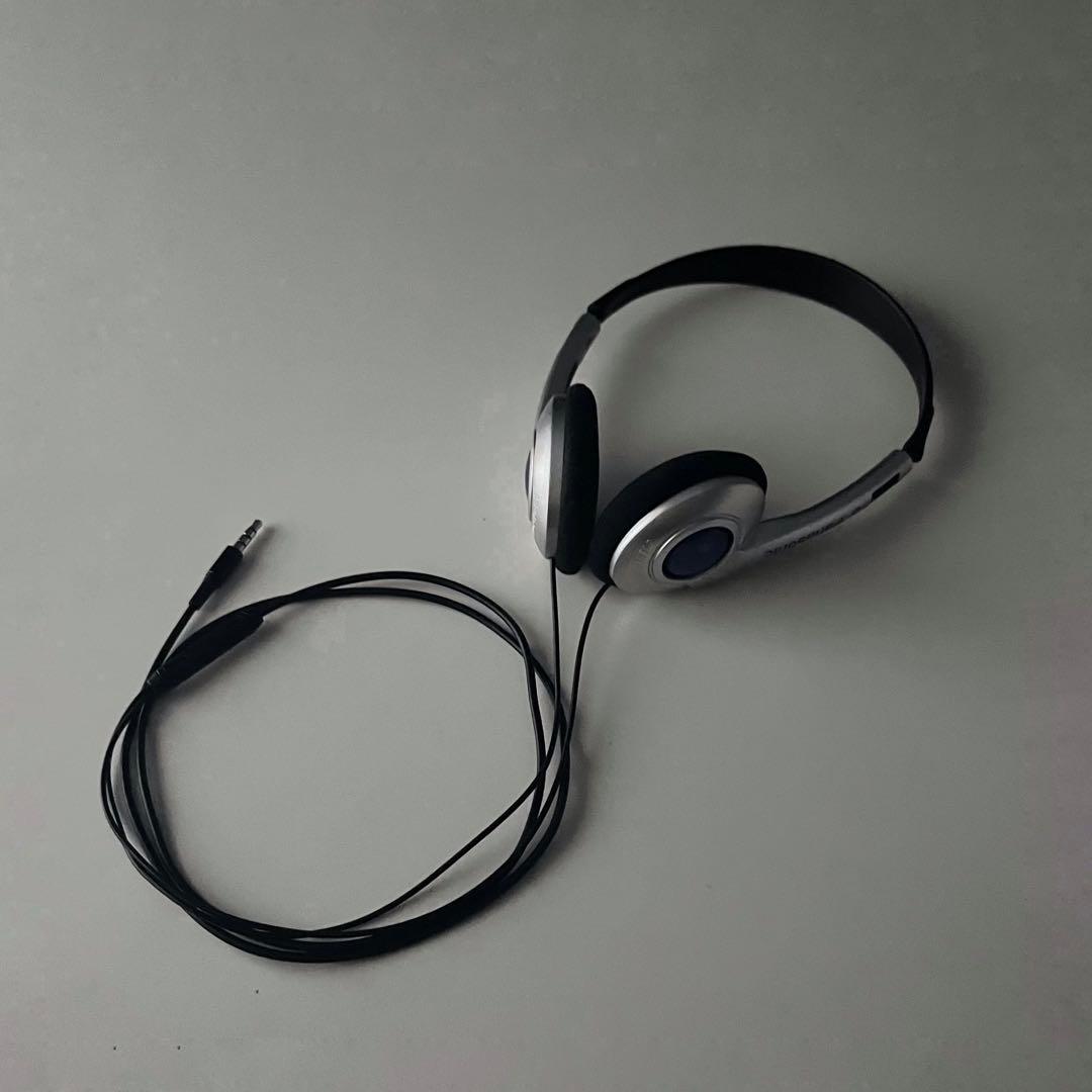 Panasonic パナソニック ヘッドホン 有線 シルバーY2K レア Panasonic