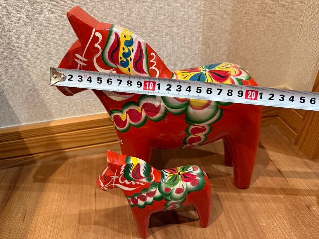 ダーラナホース　大小セット　赤