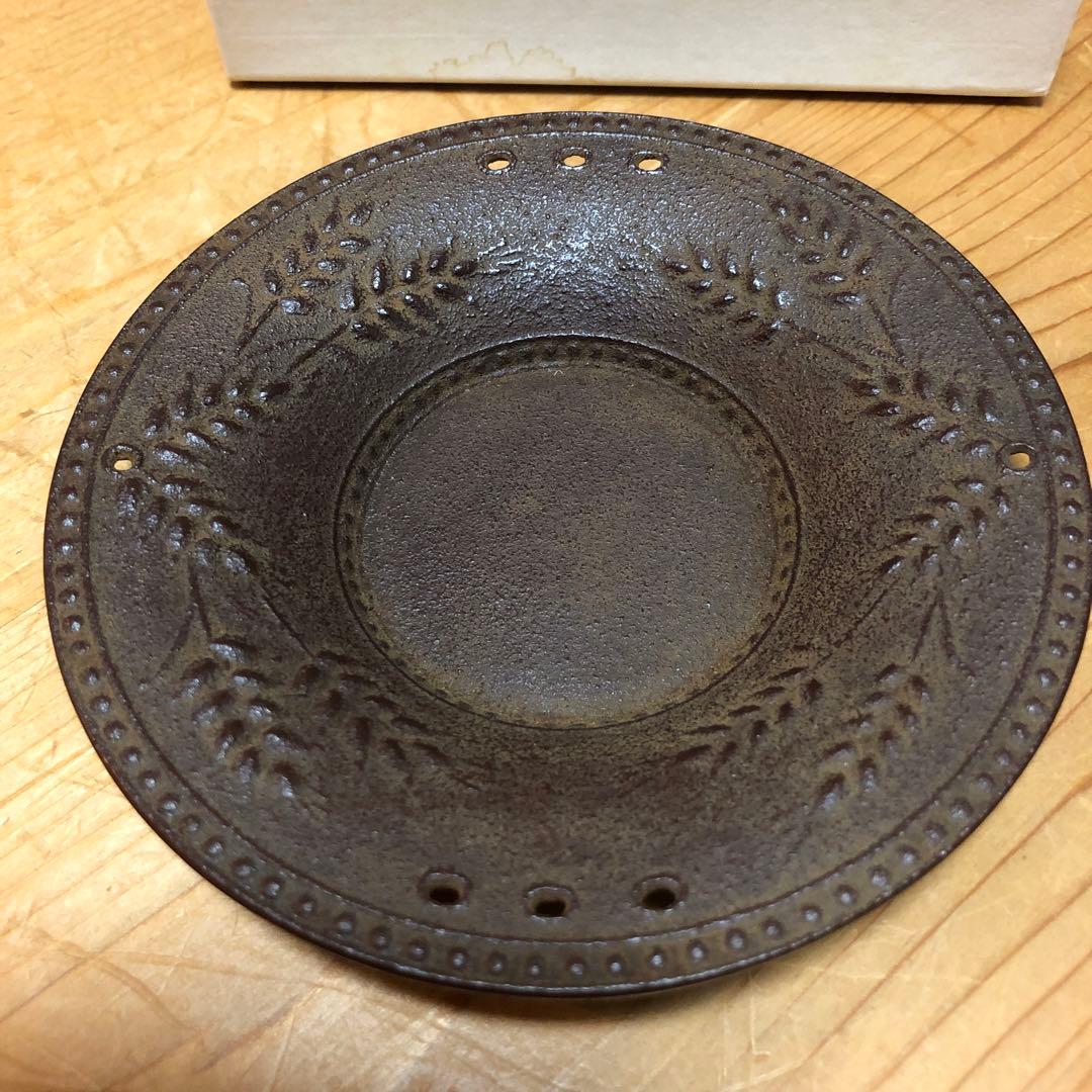 南部鉄器 鈴木盛久工房 茶托 麦 5枚セット