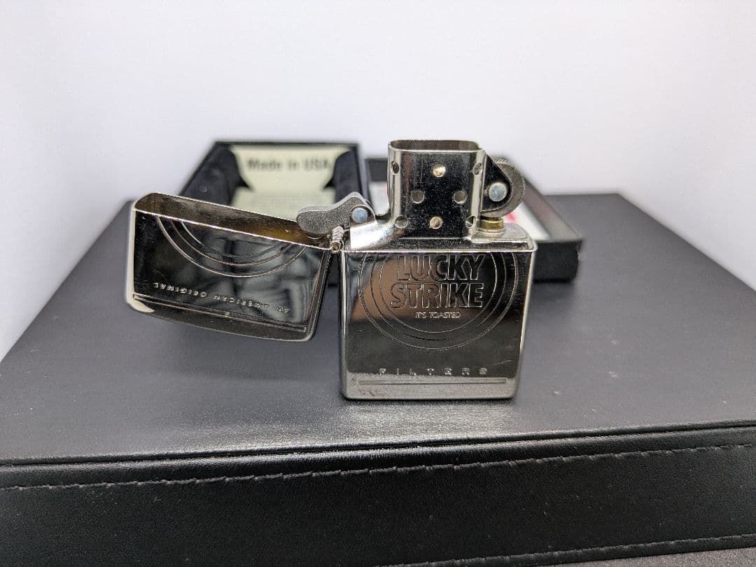 zi 93 ラッキーストライク 両面加工 未使用 ジッポー