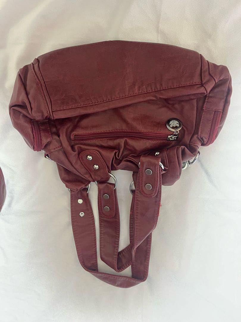 バッグ Y2K leather vintage shoulder bag 00s