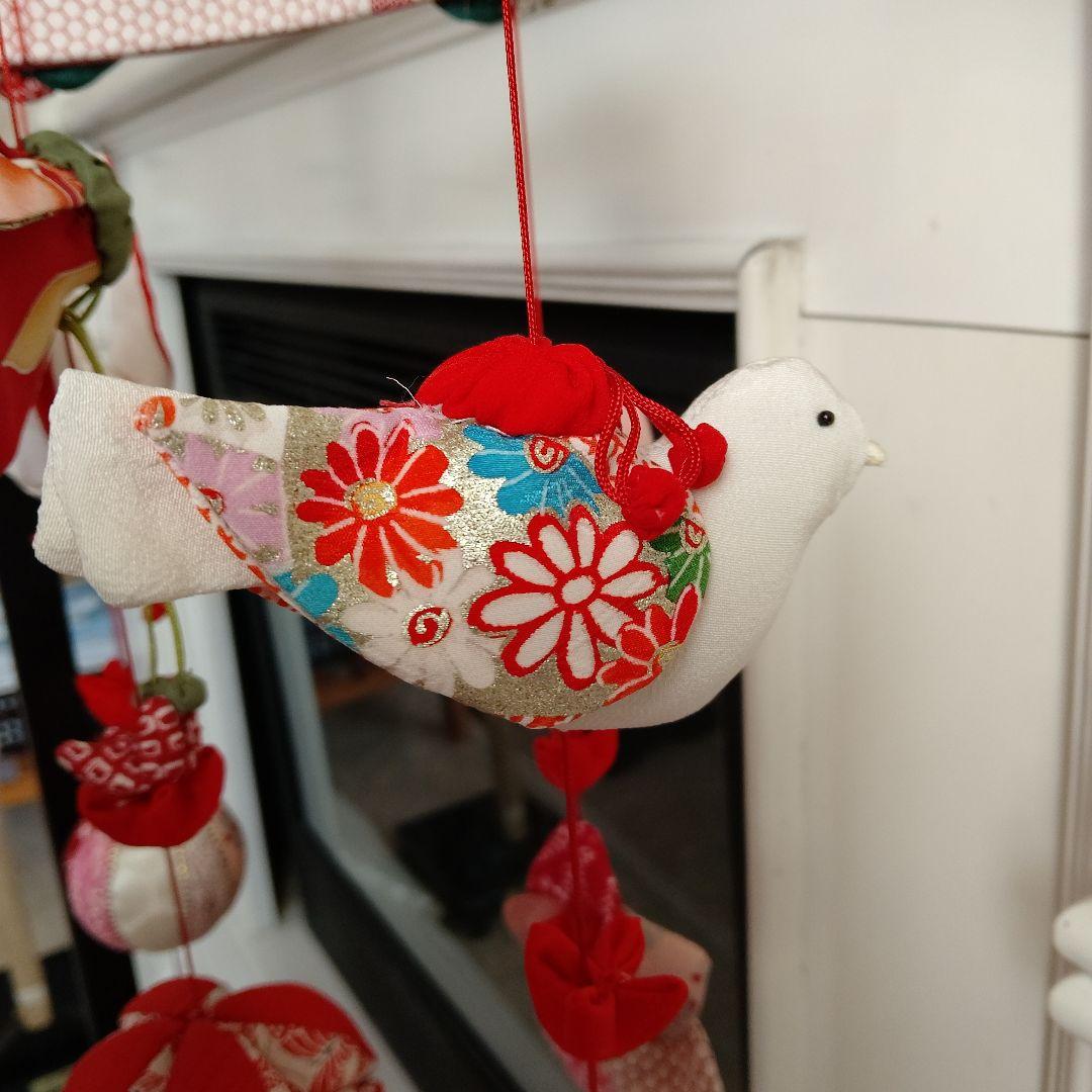 吊るし飾り　雛人形　ちりめん細工 吊るし雛　傘付　 ハンドメイド　ひな祭り