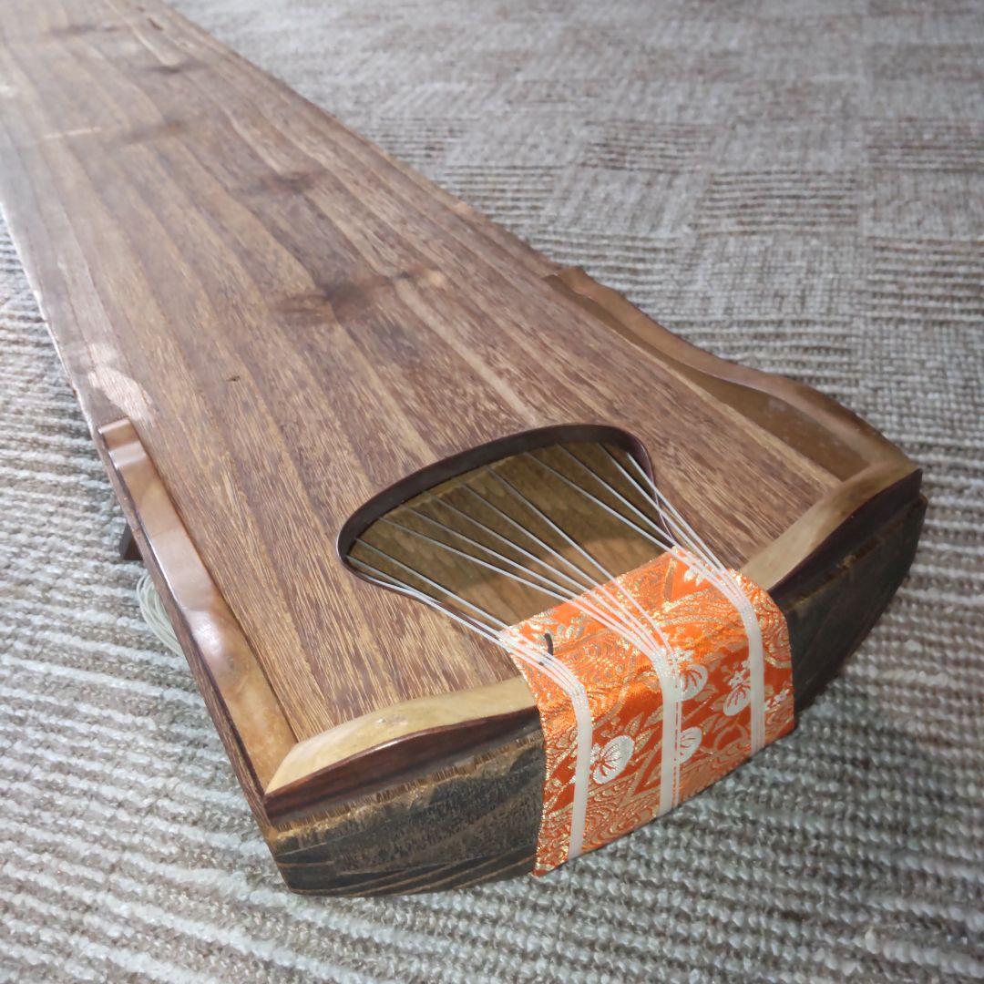 50年前位の箏 13弦 弦楽器 和楽器 複雑な木目 50年