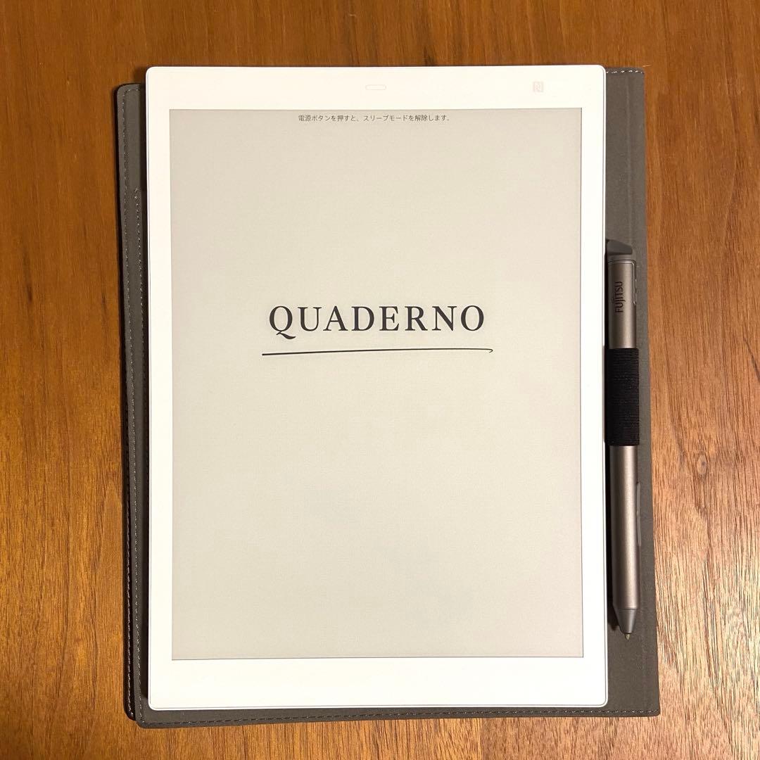 電子ペーパー QUADERNOクアデルノ A5サイズ / FMV-DPP04 ブラ