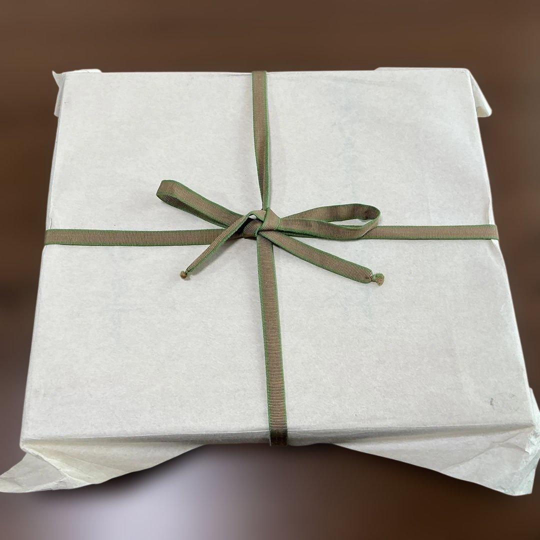 坪島土平　染付童牛絵六角鉢　廣永窯　美品　35cm