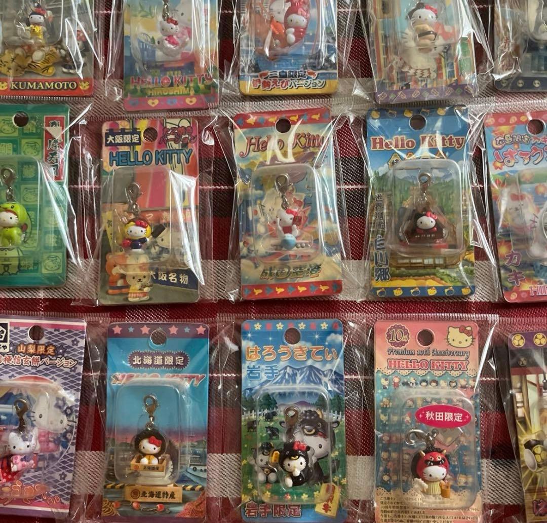 59個　ご当地ハローキティ キーホルダー ファスナーマスコット ストラップ