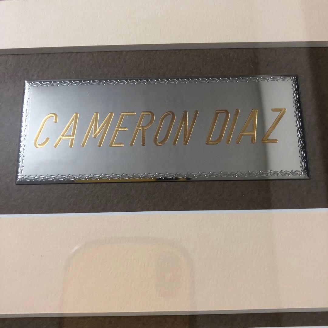 キャメロンディアス 直筆サイン 保証書付 映画 写真 額縁付