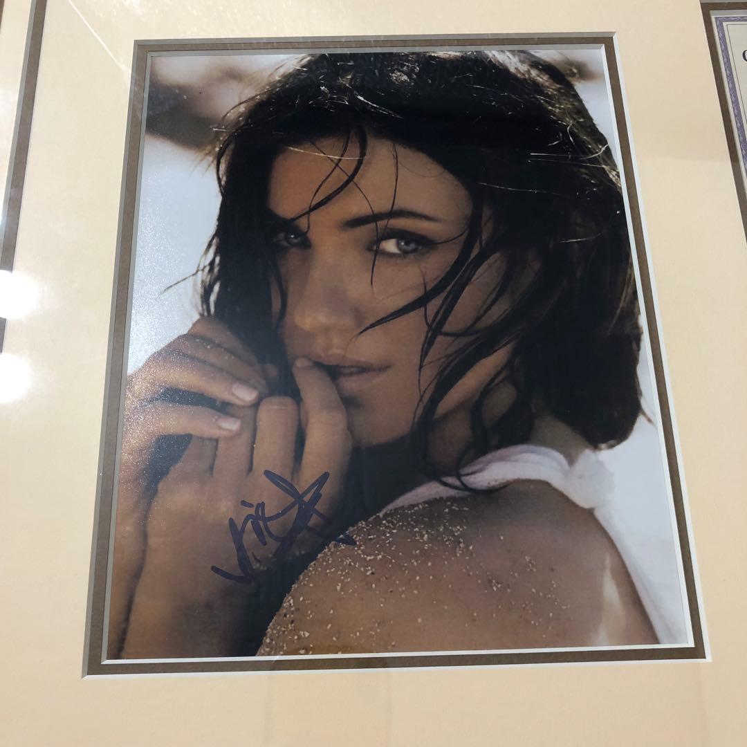 キャメロンディアス 直筆サイン 保証書付 映画 写真 額縁付