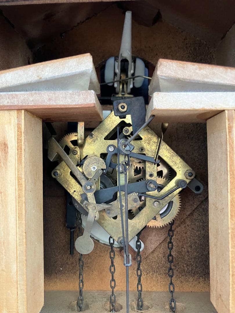 ケ*ン様 鳩時計　分錘式　ミケン時計工業　動作確認済み　ジャンク