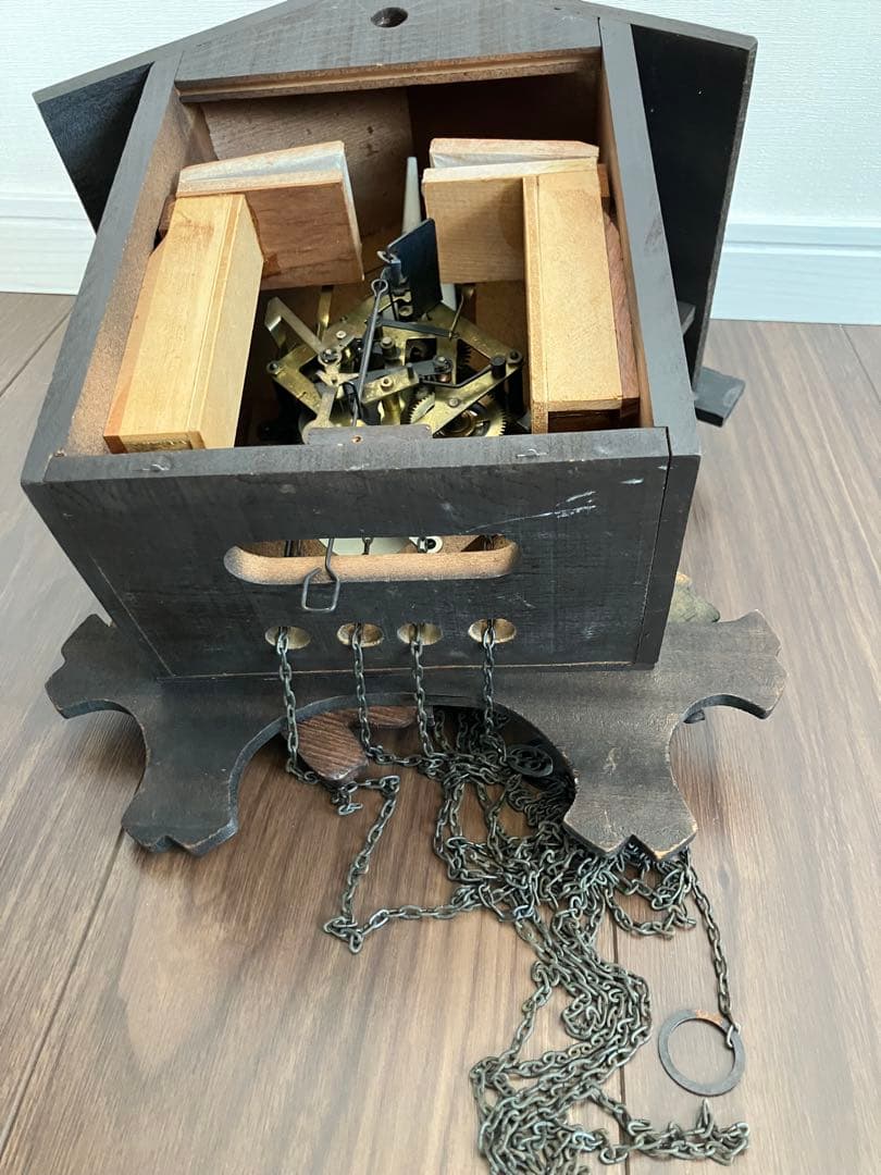 ケ*ン様 鳩時計　分錘式　ミケン時計工業　動作確認済み　ジャンク