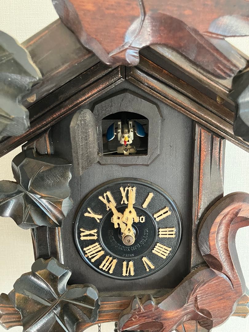 ケ*ン様 鳩時計　分錘式　ミケン時計工業　動作確認済み　ジャンク