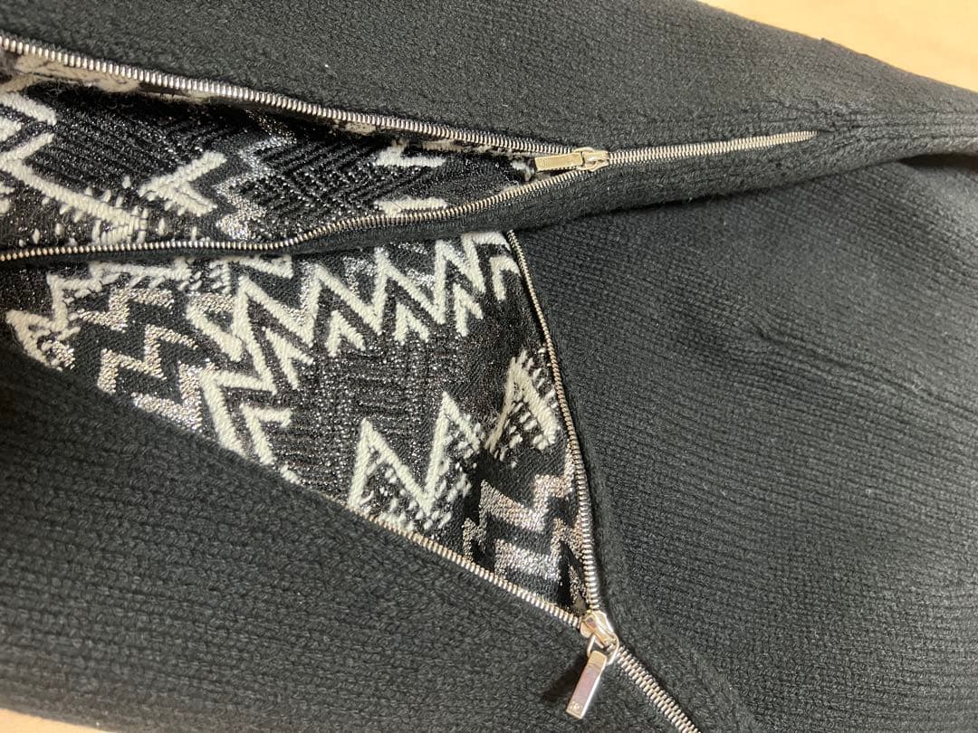 【匿名配送 美品】CHANEL シャネル サイドダブルジップニットスカート XS