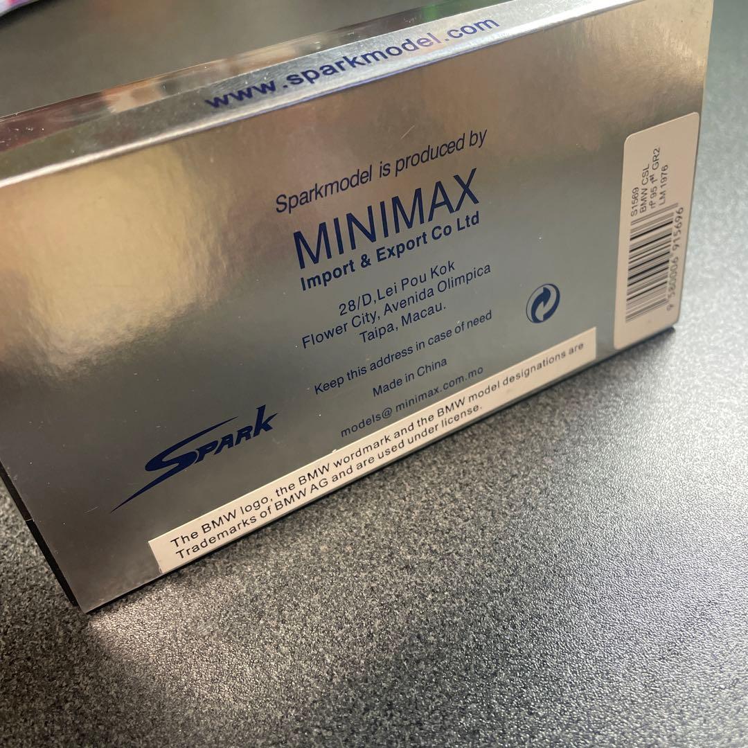 ミニカー SPARK 1/43 BMW CSL 95 1st GR2 LM 1976