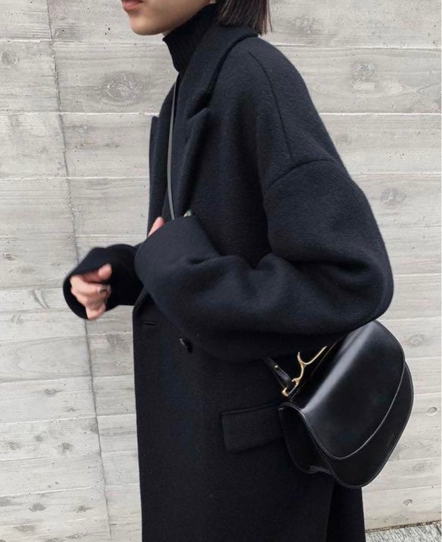 RIM.ARK Double breast maxi CT 36 ブラック RIM.ARK Double breast