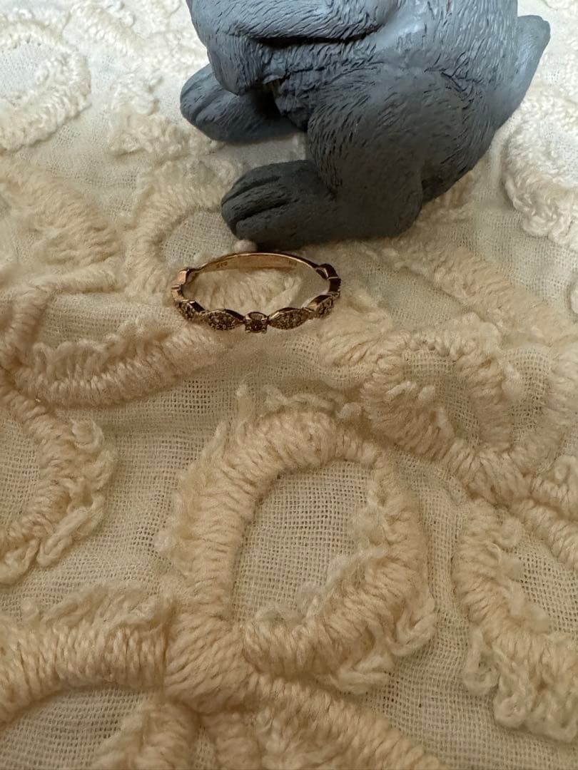 ジ*ク様 ブラウンダイヤ 指輪 10金 ピンクゴールド　リング