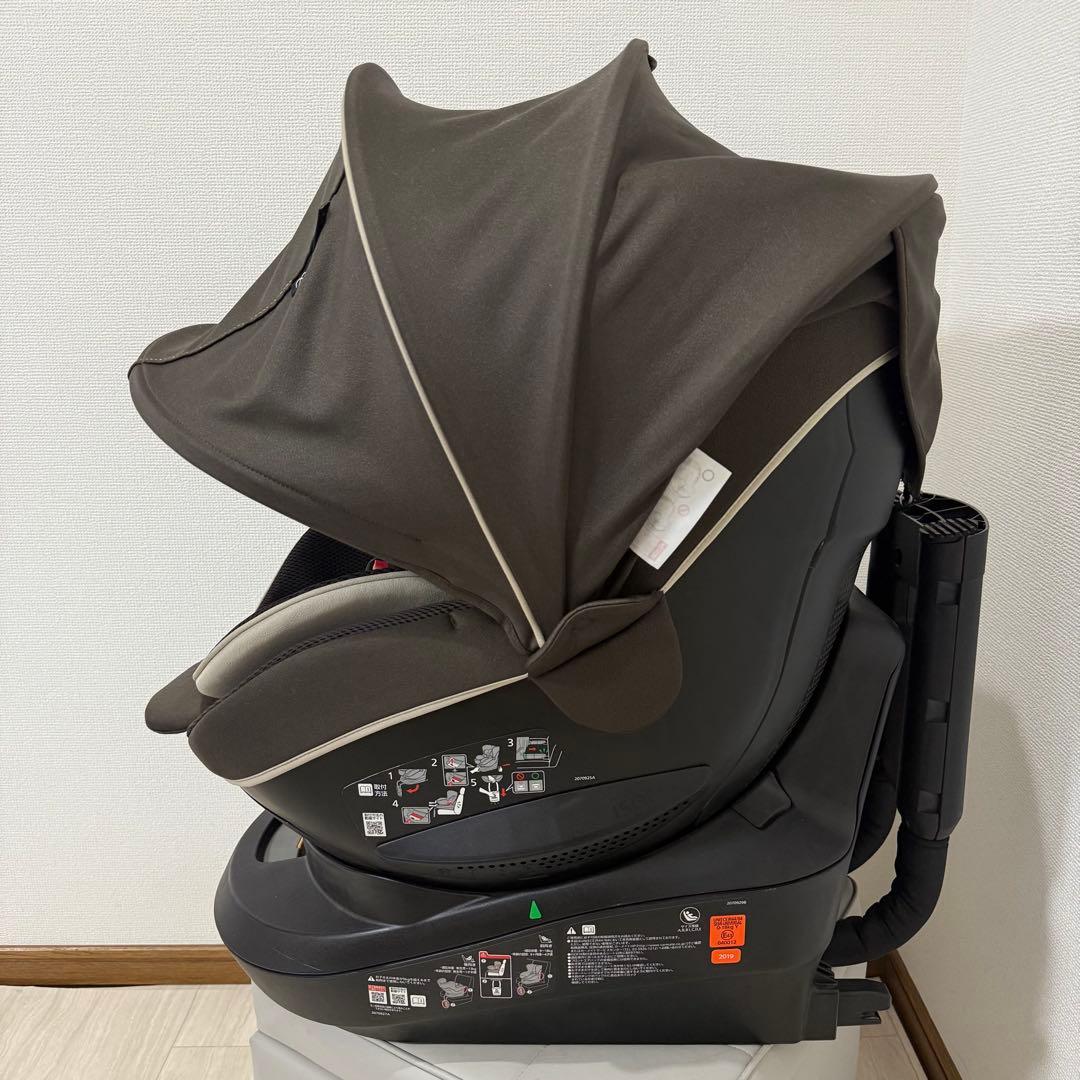 【極美品】エールべべ クルット5i グランスISOFIX最上位モデル ブラウン