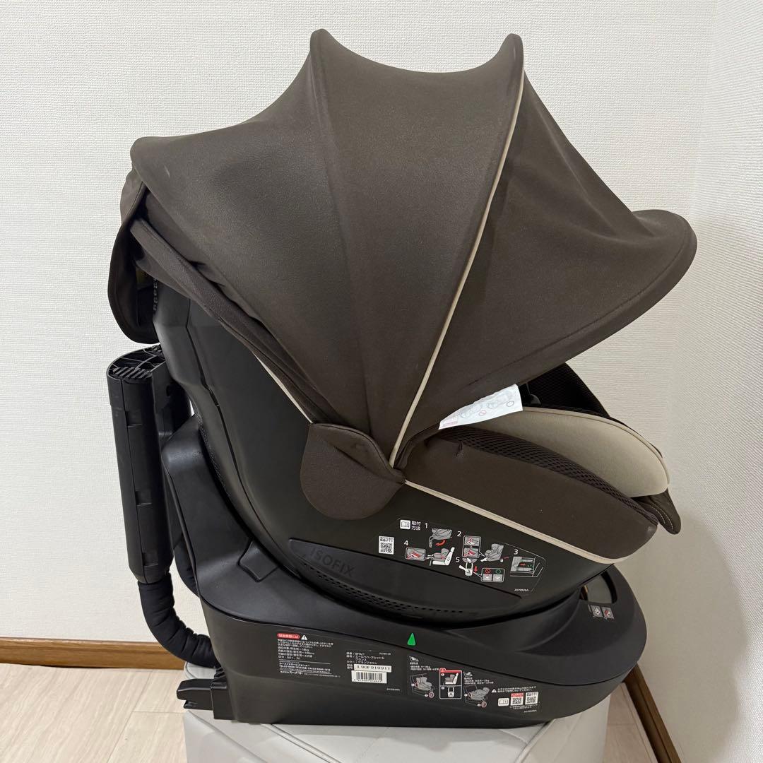 【極美品】エールべべ クルット5i グランスISOFIX最上位モデル ブラウン