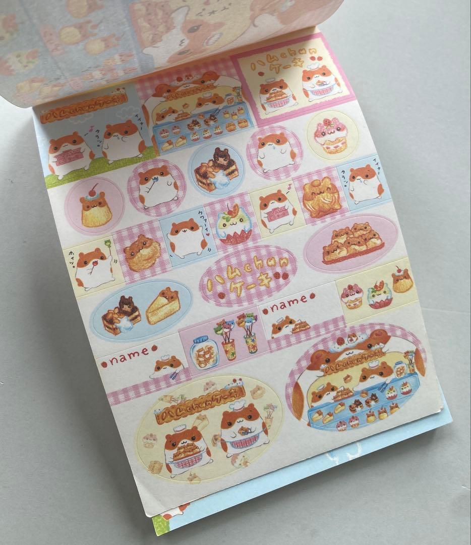 ハムchanケーキ メモ メモ帳 クーリア 平成レトロ レア ハムスター