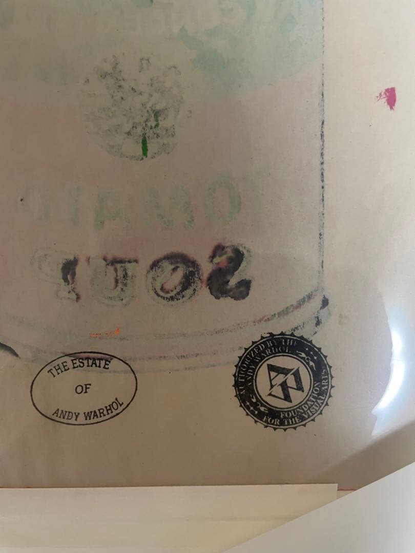 アンディウォーホル財団認定印Campbell’s soupe Can