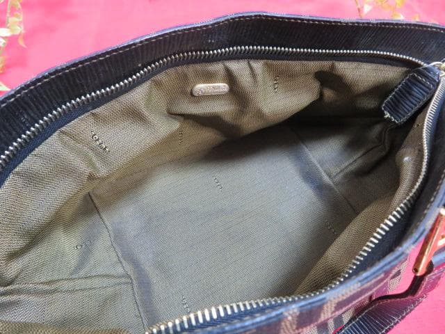 ee1463/ク】FENDI/フェンディ ズッカ柄 トートバッグ14×33cm - メルカリ