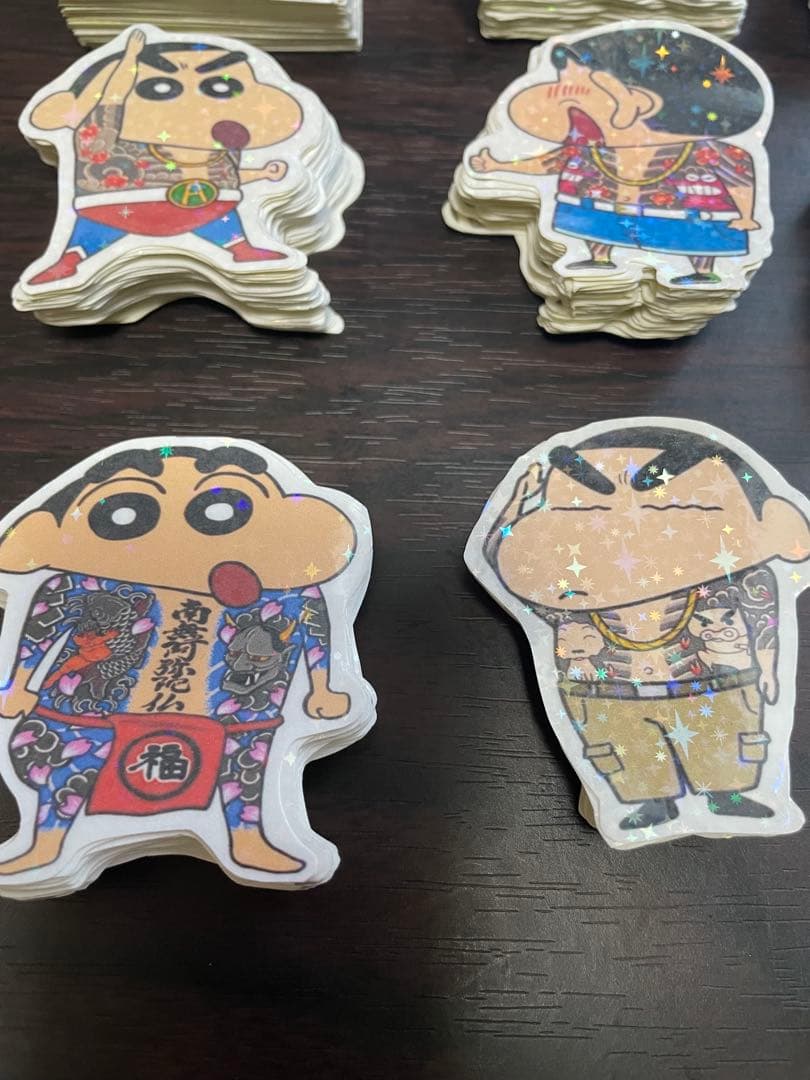 キラキラステッカー ドラゴンボール サザエさん 彫り師 ステッカー