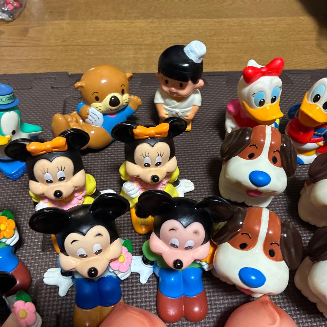 超希少ディズニーレトロ　ソフビ貯金箱ミッキーマウスキューピー山一三菱ワリコー三洋