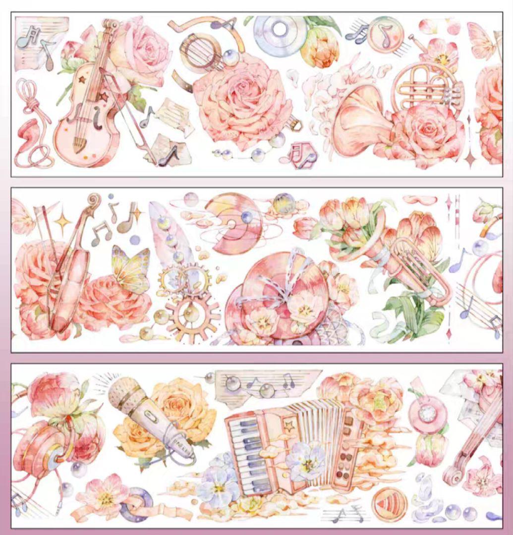 巻売 503☆ 海外 マスキングテープ マステ PET 装飾 動物 兎 贝壳光