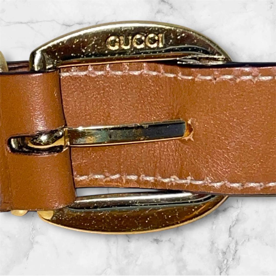 【激レア】GUCCIオールドグッチ シモ ショルダーバッグ バンブー レザー