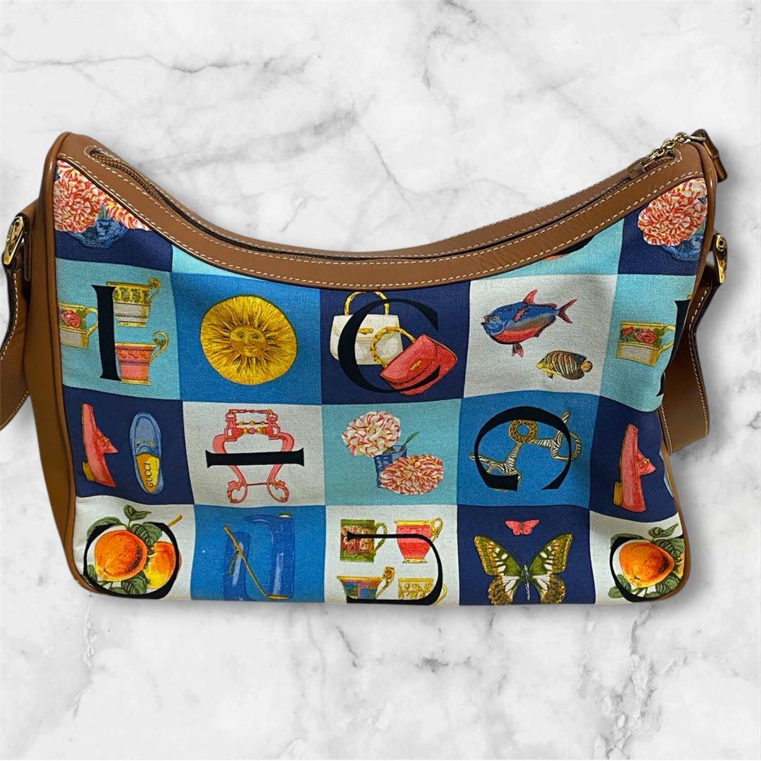 【激レア】GUCCIオールドグッチ シモ ショルダーバッグ バンブー レザー