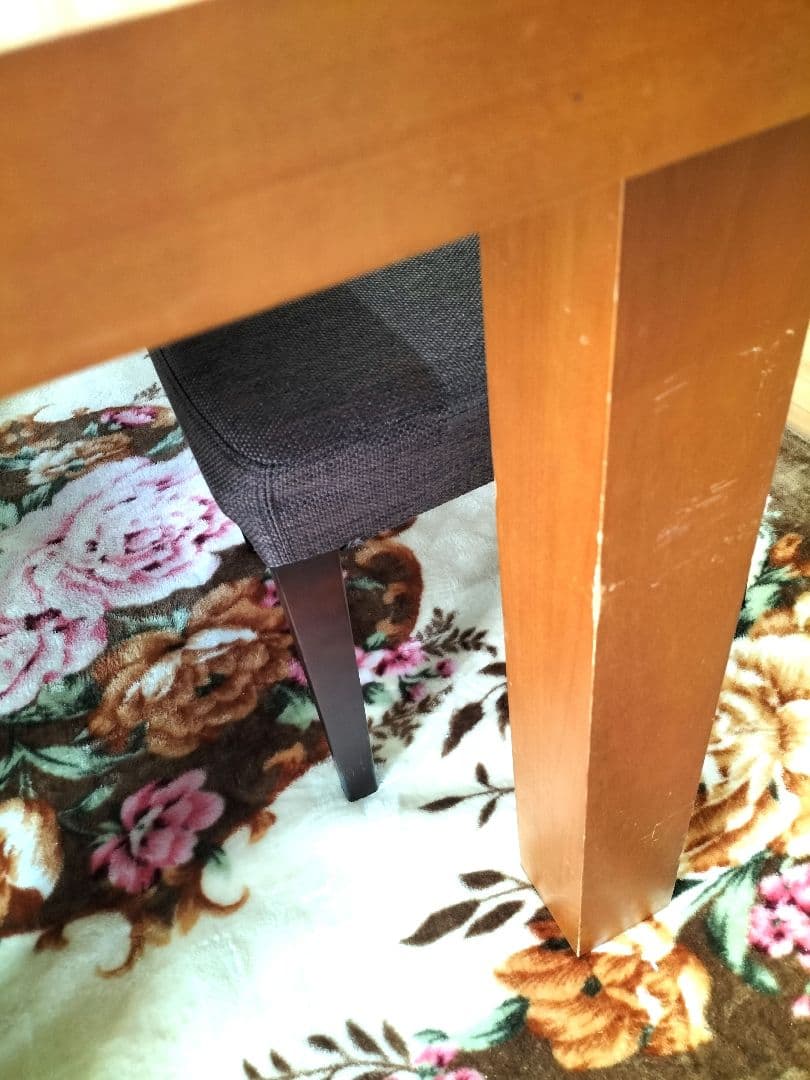 静岡市引き取り 木製ダイニングテーブル と 椅子4脚 セット