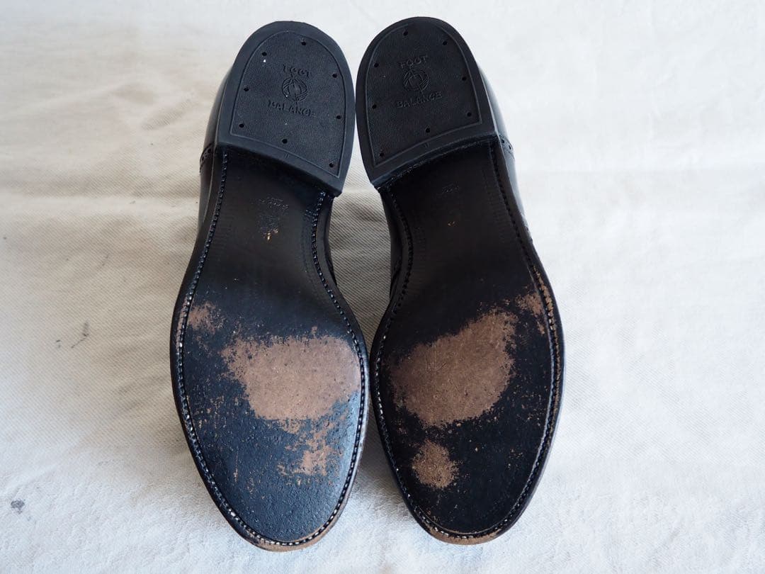 靴 Alden 59957 Black Saddle Shoes