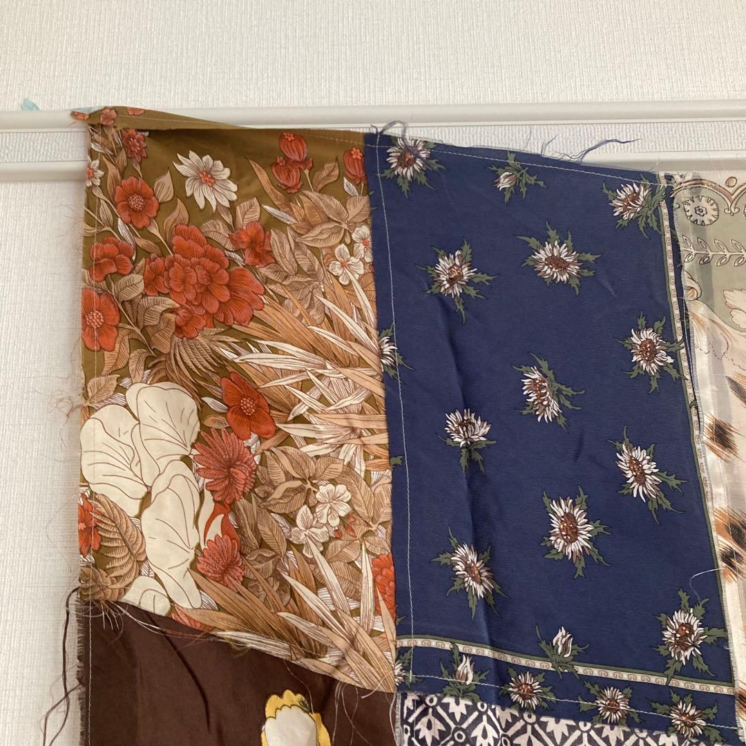 【新品未使用】malion vintage パッチワークスカーフ