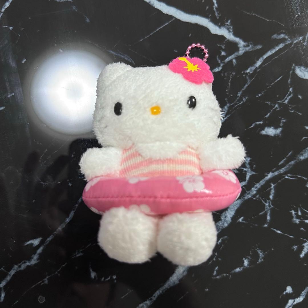 3348ハローキティハワイハイビスカスキティ浮き輪マスコット