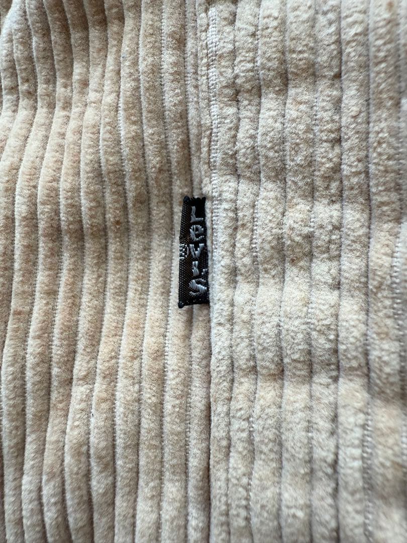 Levi's 裏ボアコーデュロイジャケット ベージュ ウッドボタン XLサイズ