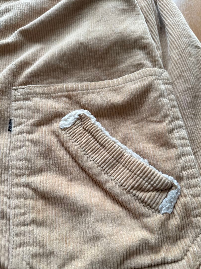 Levi's 裏ボアコーデュロイジャケット ベージュ ウッドボタン XLサイズ