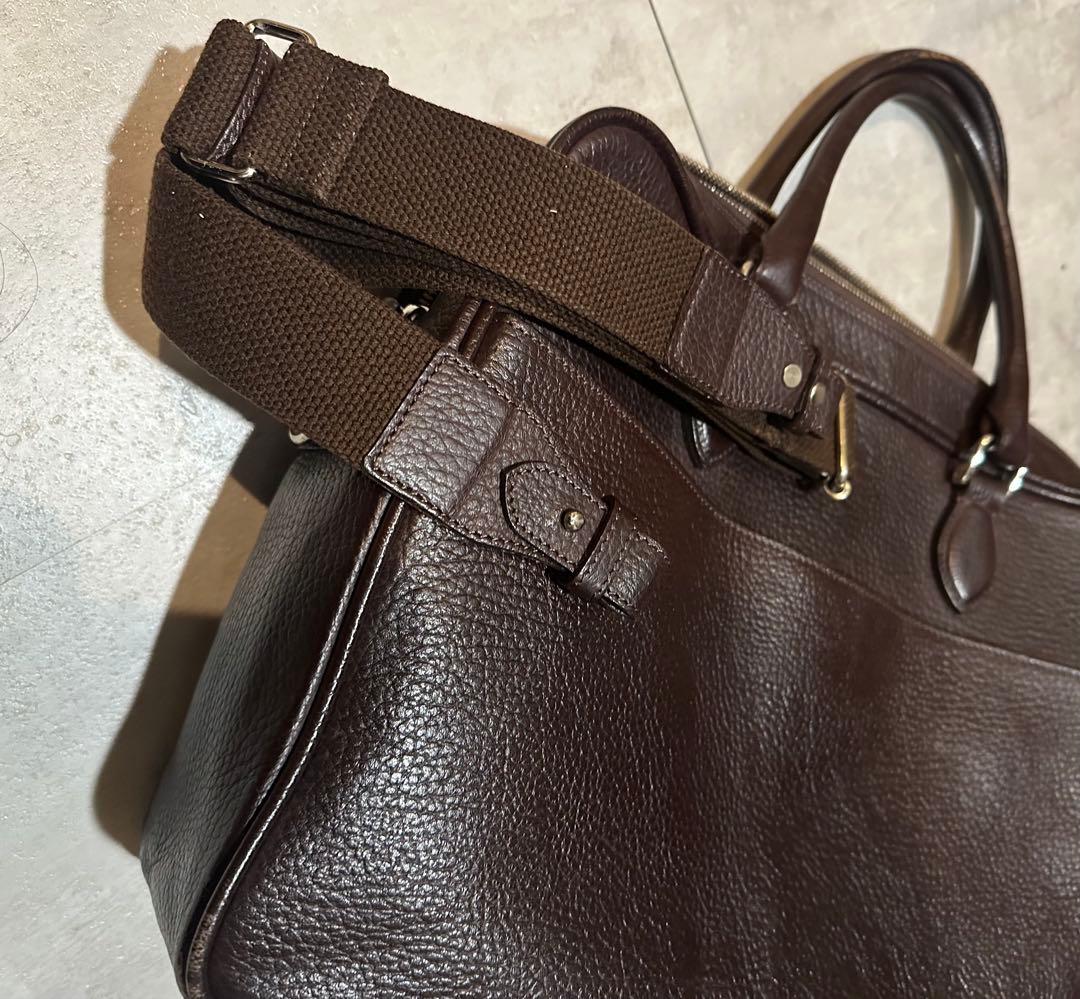 the warmthcrafts-manufacture シボ革ブリーフケース