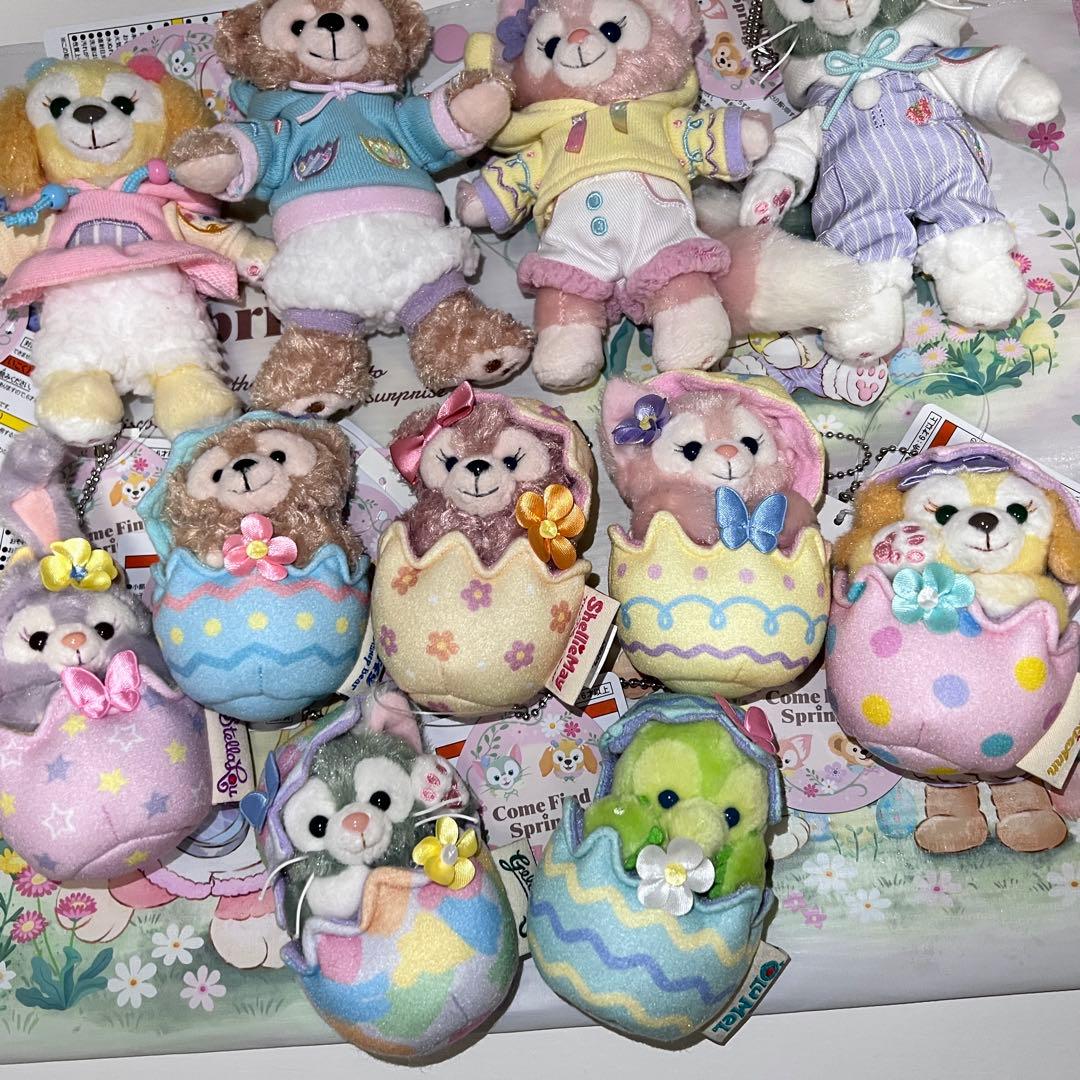 ディズニーシーカムファインドスプリングぬいぐるみバッジチャーム全種セット11点