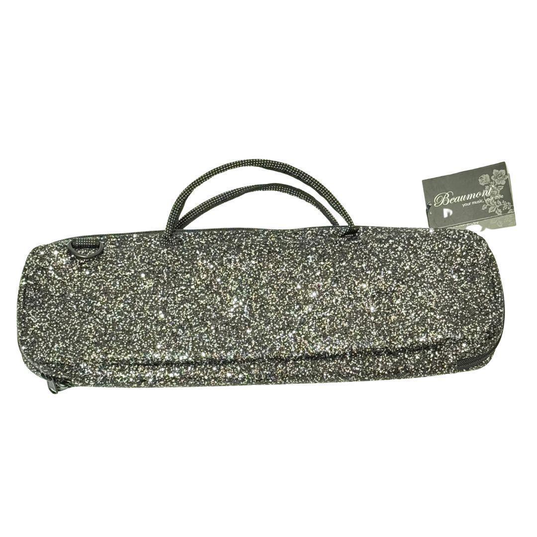 【サービス品】 Beaumont フルート キャリーバッグ 黒 スパークル