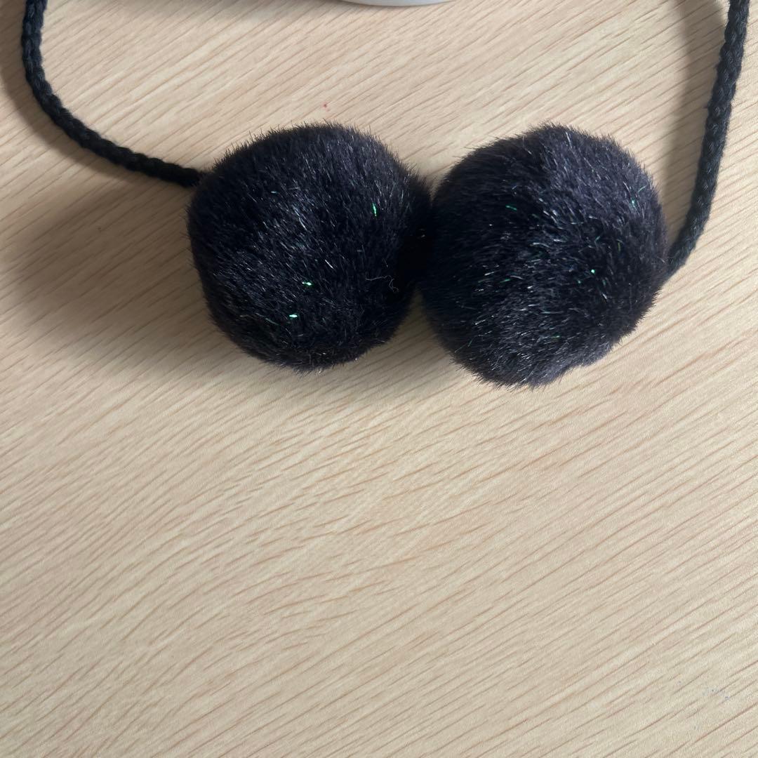 ディズニー ファンキャップ ミッキー ミニー ラメ 黒 ドッド ビジュ