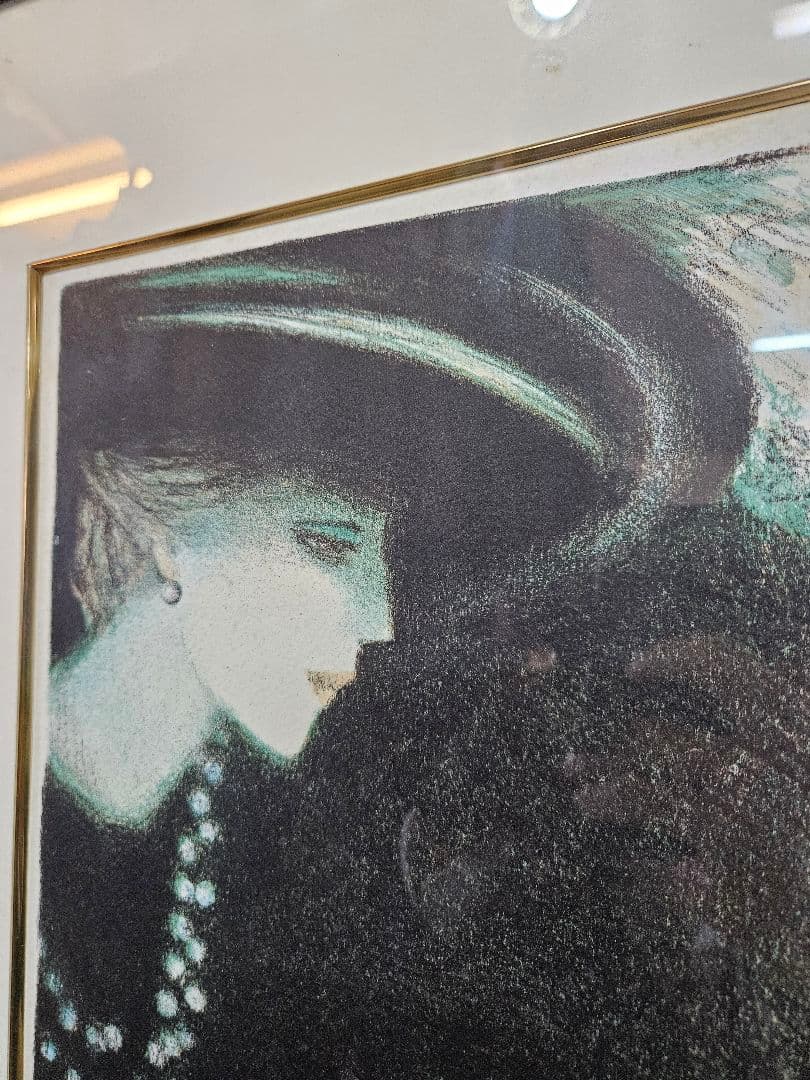 ジャン・ピエール・カシニョール 作 「バルバラ」 リトグラフ 額装