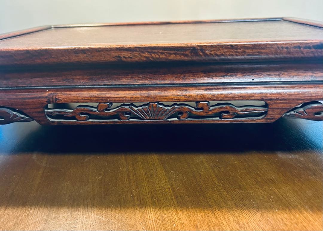 中国アンティーク 紫檀 一枚板 花台