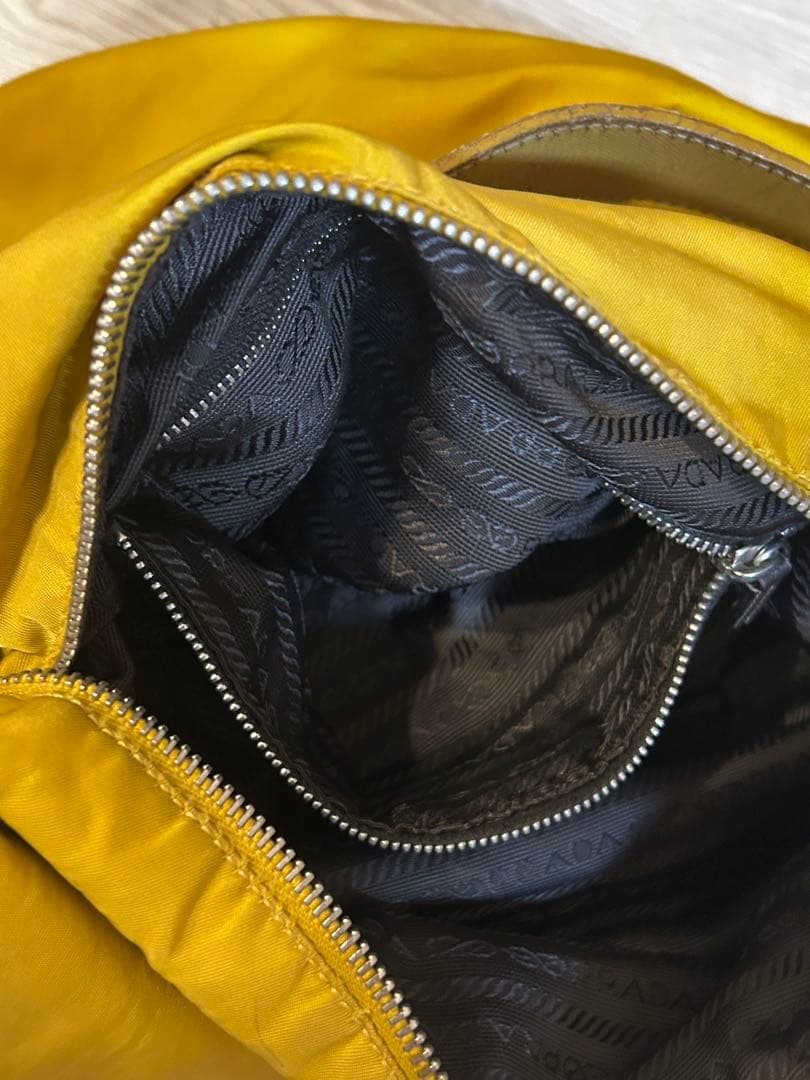 PRADA◆ナイロン サフィアーノ ◆ワン ショルダー バック◆イエロー/403