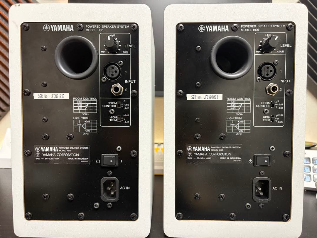 Yamaha HS5 パワードスピーカー　スピーカーケーブル付属