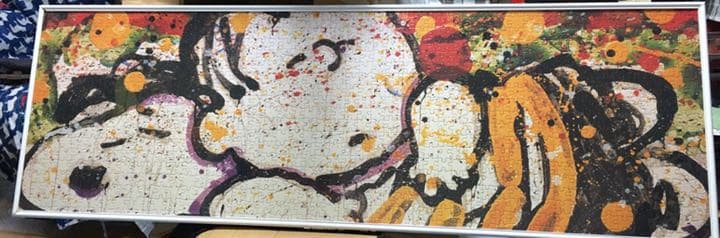 スヌーピージグソーパズル トムエバハート 超貴重品 スヌーピー トム