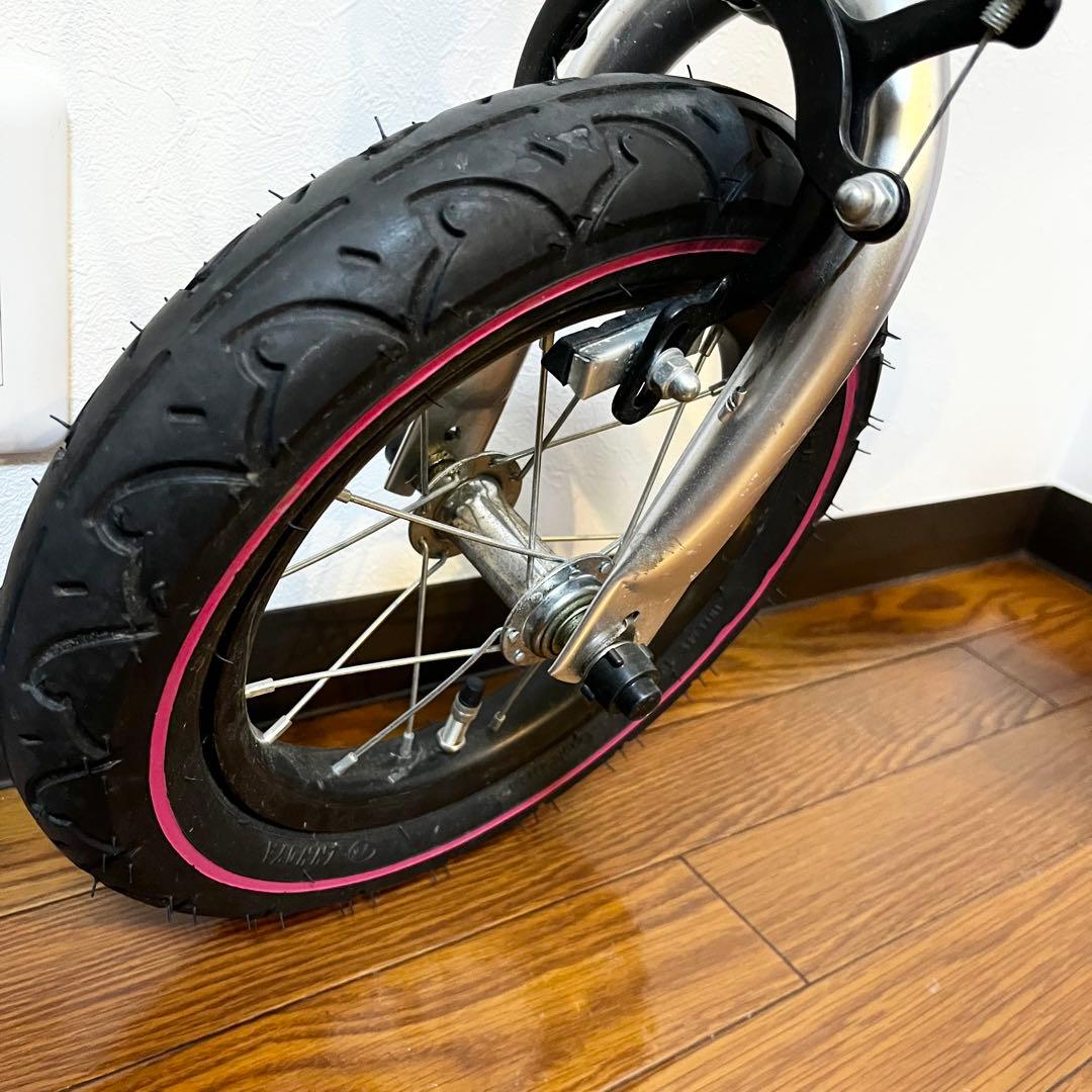 極美品】へんしんバイク 12インチ ピンク スタンド付 - メルカリ