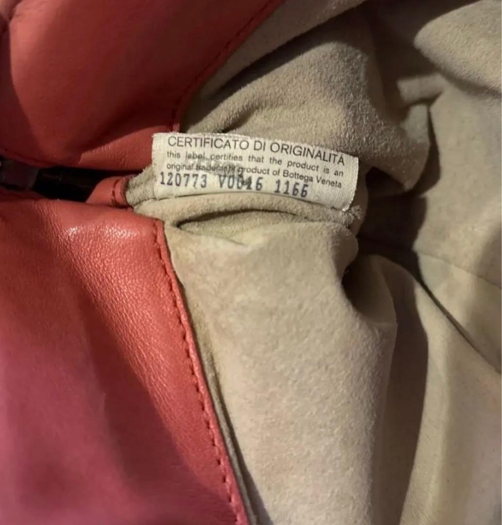 Bottega Veneta ピンク レザー ハンドバッグ