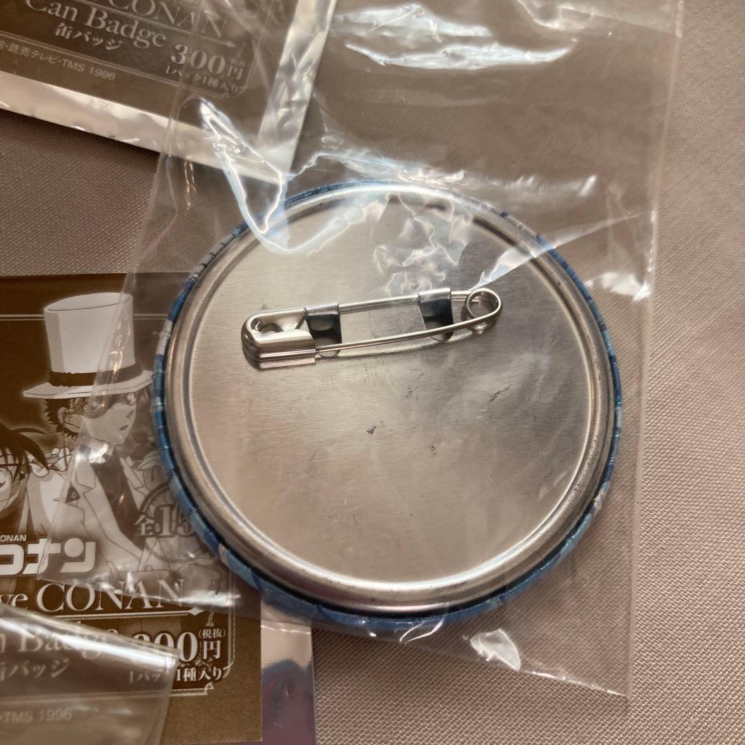 名探偵コナン　缶バッチ　怪盗キッド　江戸川コナン