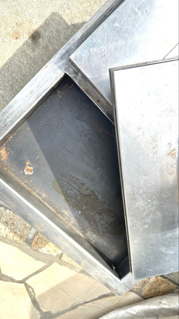 LPガス用、二連餃子焼き器　業務用