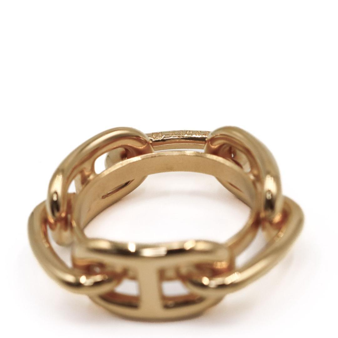 HERMES　エルメス　スカーフリング　ルカデ　シェーヌダンクル　ゴールド　カレ